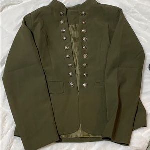 Army green blazer